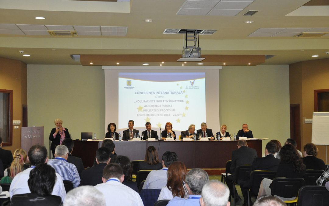 Conferinţa Internaţională cu tema: ” NOUL PACHET LEGISLATIV ÎN MATERIA ACHIZIȚIILOR PUBLICE – IMPLICAȚII ȘI PROCEDURI. FONDURI EUROPENE 2016 – 2020”