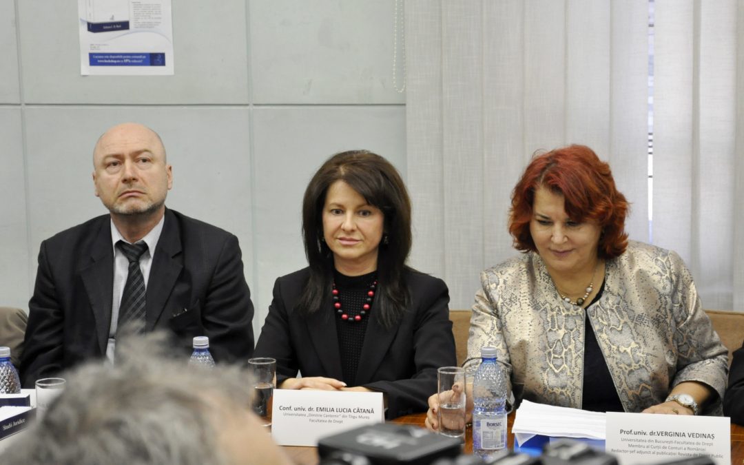 Lansare de carte: „CONTENCIOSUL ACTELOR ADMINISTRATIVE ASIMILATE”,  autor EMILIA LUCIA CĂTANĂ