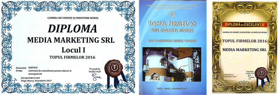 Media Marketing SRL pe primul loc în județul Mureș
