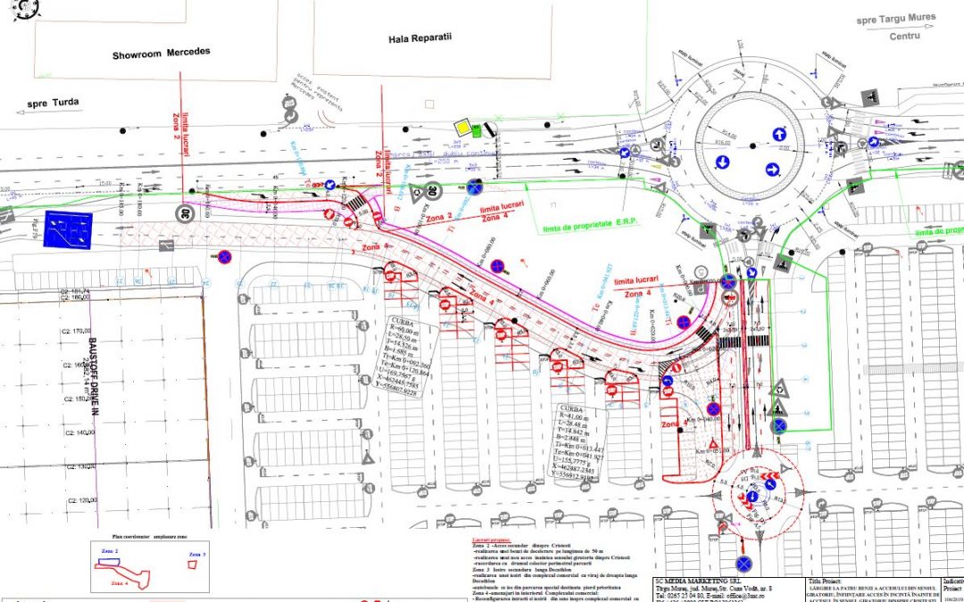 Construcția și extinderea unor căi de acces în/din parcarea Promenada Mall